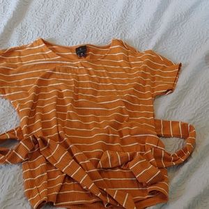 Worthington Tie Ribbed T-Shirt